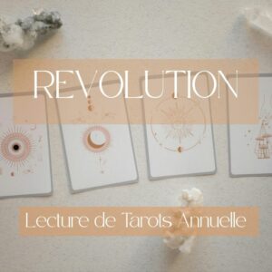 Lecture intuitive du tarot Roue de l'année 5 tirages pour décrypter les énergies à venir