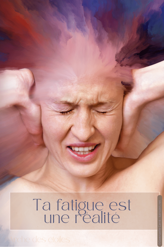 une femme hypersensible fatiguée avant un soin énergétique La fatigue ce n'est pas que "dans la tête". C'est une réalité énergétique
