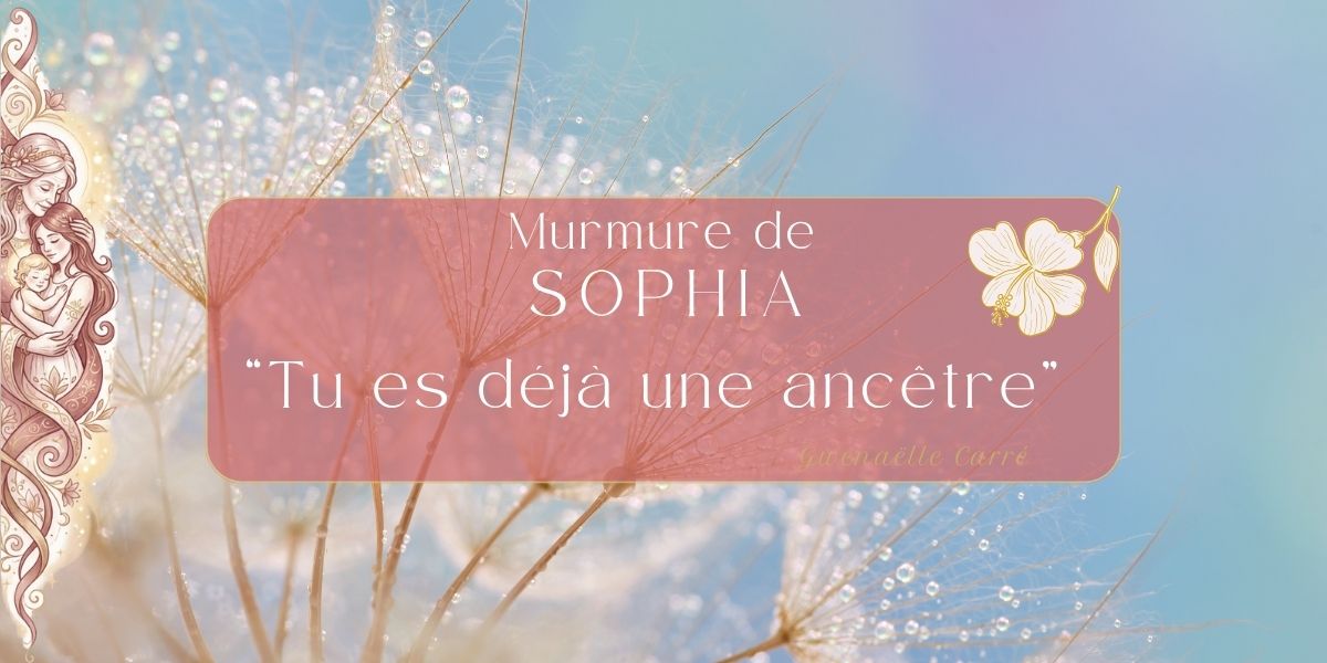 Tu es déjà une ancêtre; A l'image des pistils de cette fleur, tu ensemences l'avenir de la Terre